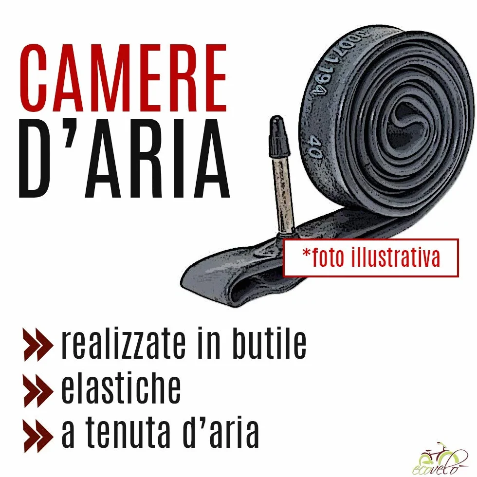 ECA20ITD 2 CAMERE D'ARIA 20 x 1.75/1.90/2.125 CON VALVOLA REGINA ITALIA PER CITY BIKE BICI BICICLETTA BAMBINO GRAZIELLA VINTAGE EPOCA BMX