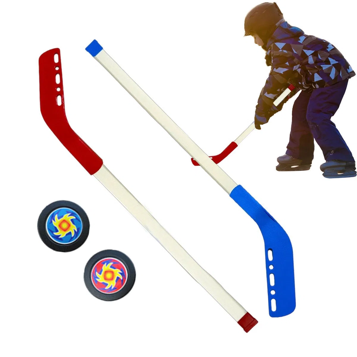 Mazza Da Hockey Su Prato | Mazza Da Hockey Su Prato Bambini | Mazza Da Hockey Su Ghiaccio | Mazza Da Hockey Professionale | Street Hockey Sticks | Bastone Da Hockey Su Ghiaccio, Con 2 Pucks