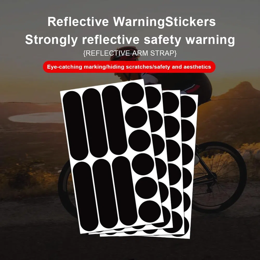 4 Pezzi Catarifrangente Adesivo Altamente Riflettenti Adesivi Moto Impermeabili Catarifrangenti Resistenti all'abrasione per Biciclette Motociclette Passeggini