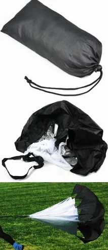 Kabalo Large 56 '' Scivolo Corrente di addestramento di velocità Paracadute di Resistenza per Sprint Fitness [Large 56'' Running Chute Speed Training Resistance Parachute for Sprint Fitness ]