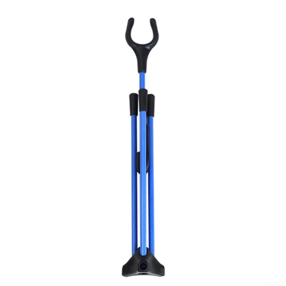 Supporto per arco pieghevole, design stabile per archi ricurvi e lunghi, leggero per un facile utilizzo (blu)