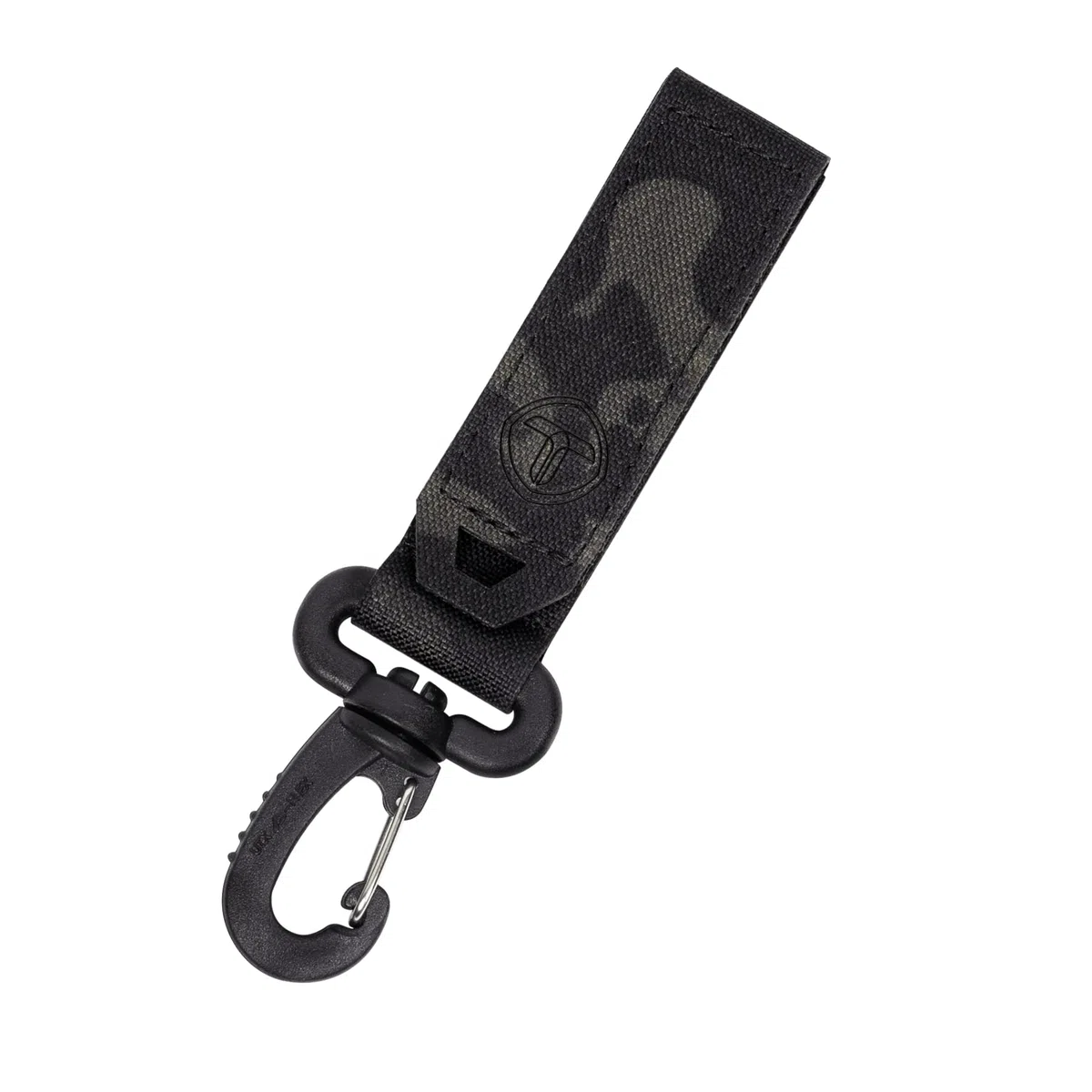 Clip per attrezzi tattici Moschettoni in nylon 2” Portacinture tattico Portachiavi Ganci militari Anello di utilità per fettuccia EDC MOLLE