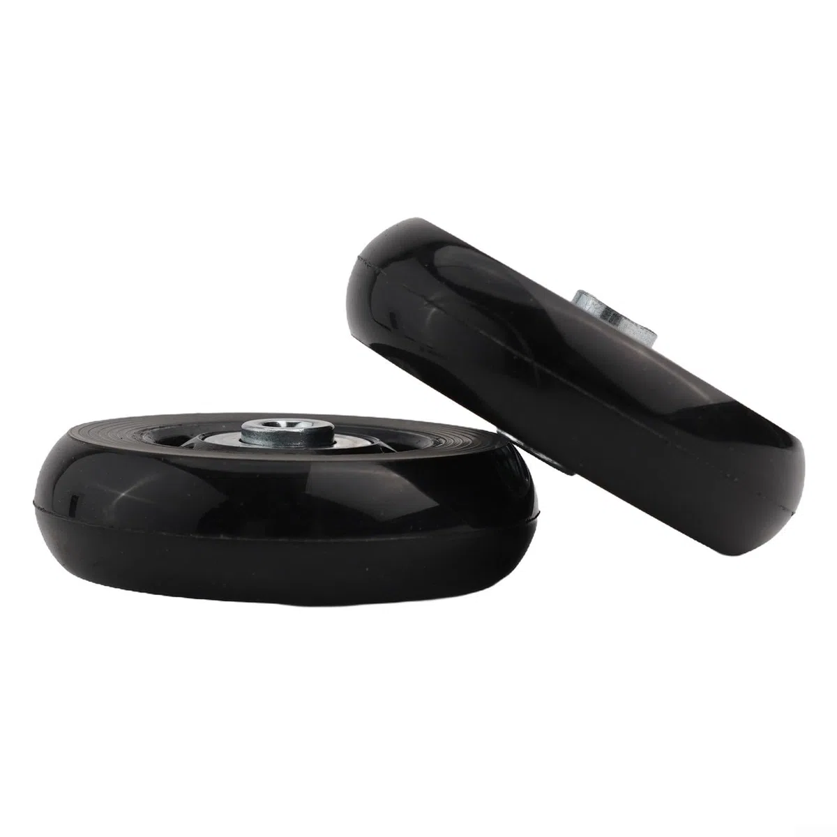 Set di 2 ruote di ricambio multifunzionali per valigie e pattini a rotelle, accessori di installazione pratici (60 mm x 18 mm)
