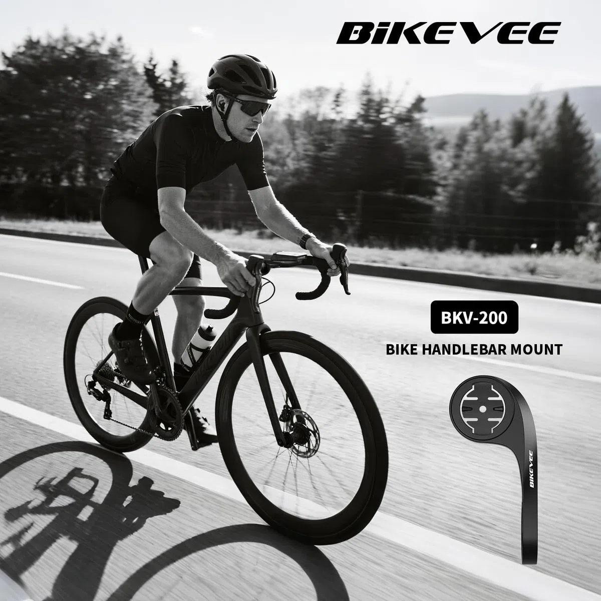 Supporto anteriore compatibile con Garmin Edge GPS Bike Computer Adapter per manubrio da 25,4 mm/31,8 mm, sicuro e universale