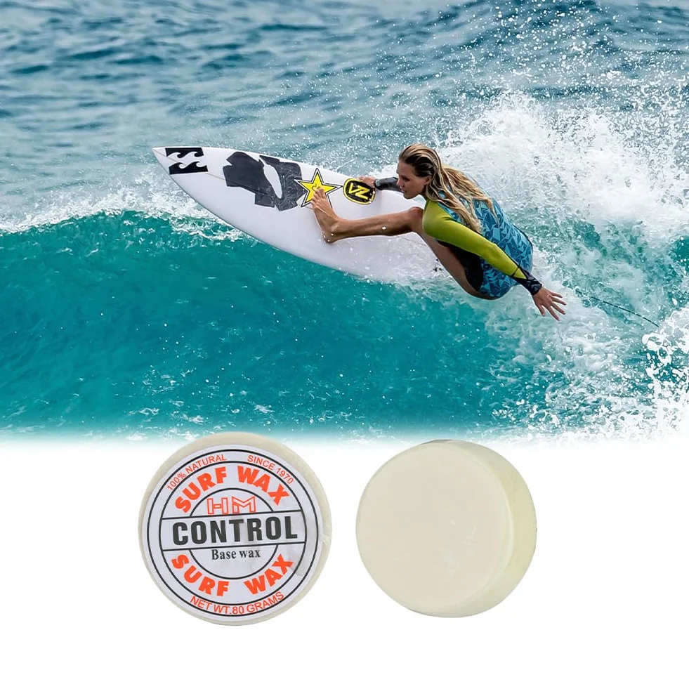 Tiiyee Cera da Surf, Surf Wax Antiscivolo Base per Tavola Cere Temperatura dell'Acqua Portatili Manutenzione della Aumentare Trazione Accessorio Skateboard Paraffina Portatile Skateborad Strumento