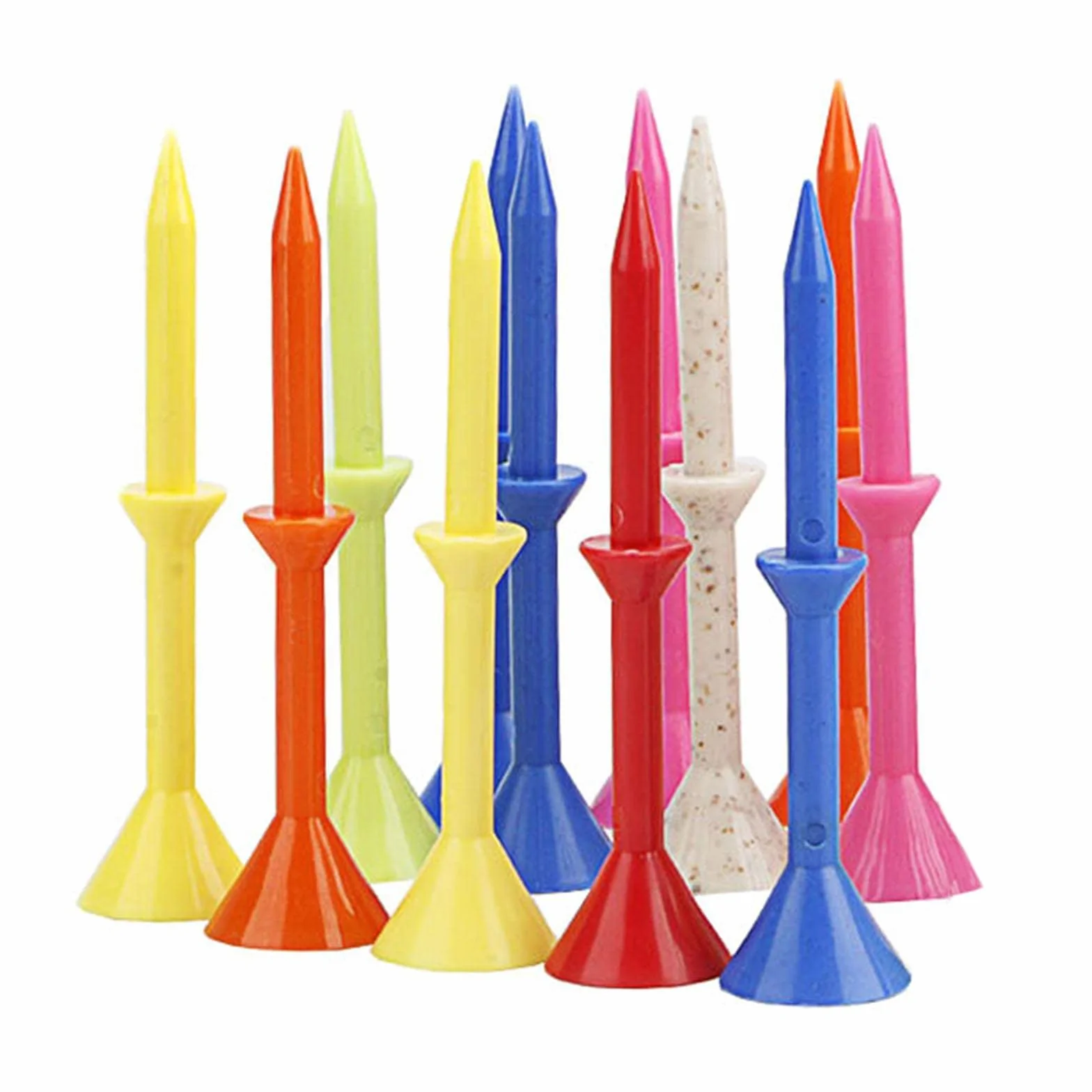 Profesjonalny tee do golfa w klinie plastikowy 12x Range 83mm