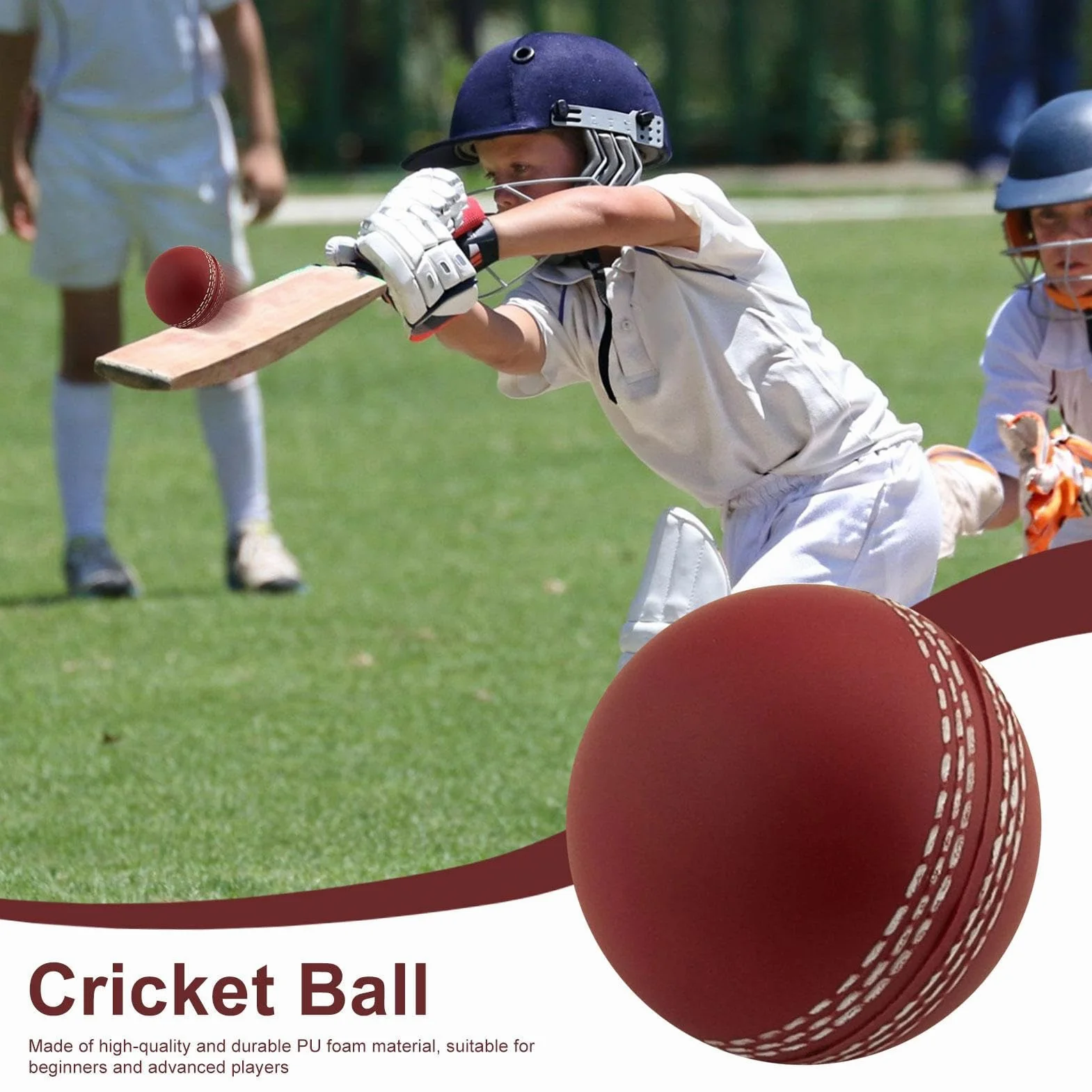 Palline da Cricket a Vento Cucite a Mano Morbide per Allenamento Giocatori Avanzati