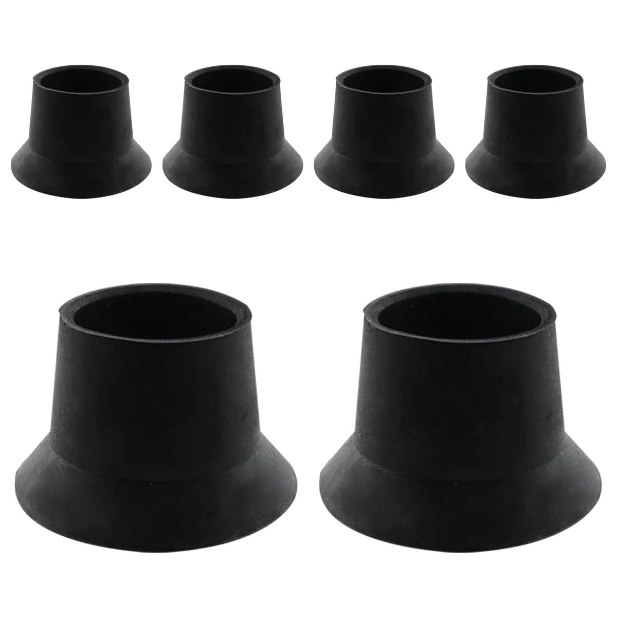 Set di 6 gommini per gambe del trampolino, copertura per tubo elastico | per il letto, per assorbire gli urti, riduzione del rumore, per adulti