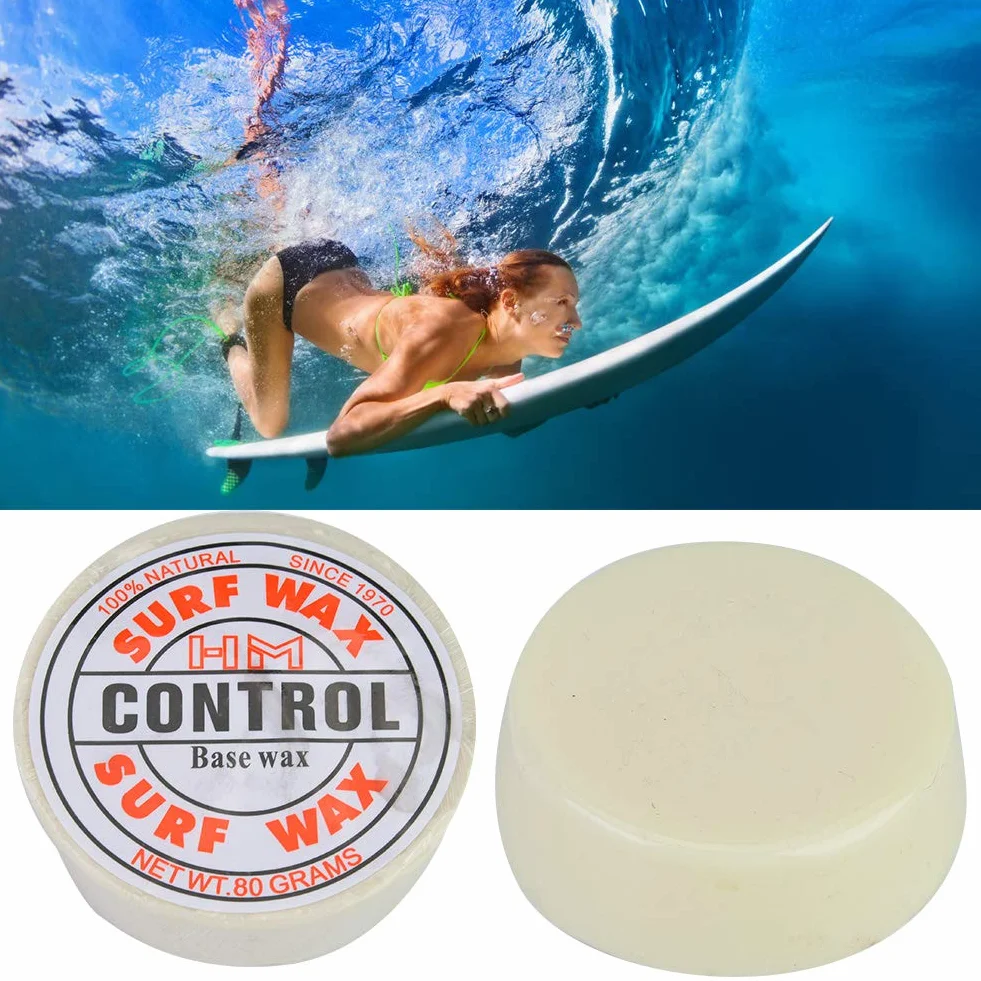 Tiiyee Cera da Surf, Surf Wax Antiscivolo Base per Tavola Cere Temperatura dell'Acqua Portatili Manutenzione della Aumentare Trazione Accessorio Skateboard Paraffina Portatile Skateborad Strumento