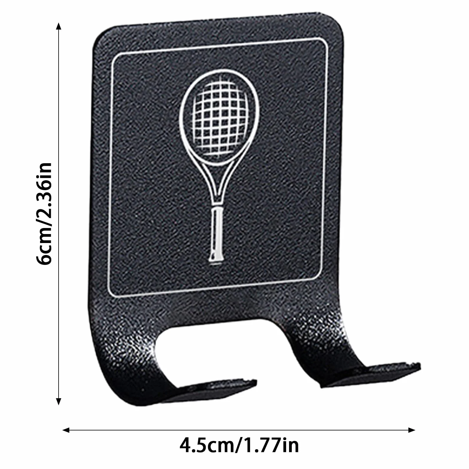 Supporto parete per racchetta da tennis 2 pezzi salvaspazio verticale