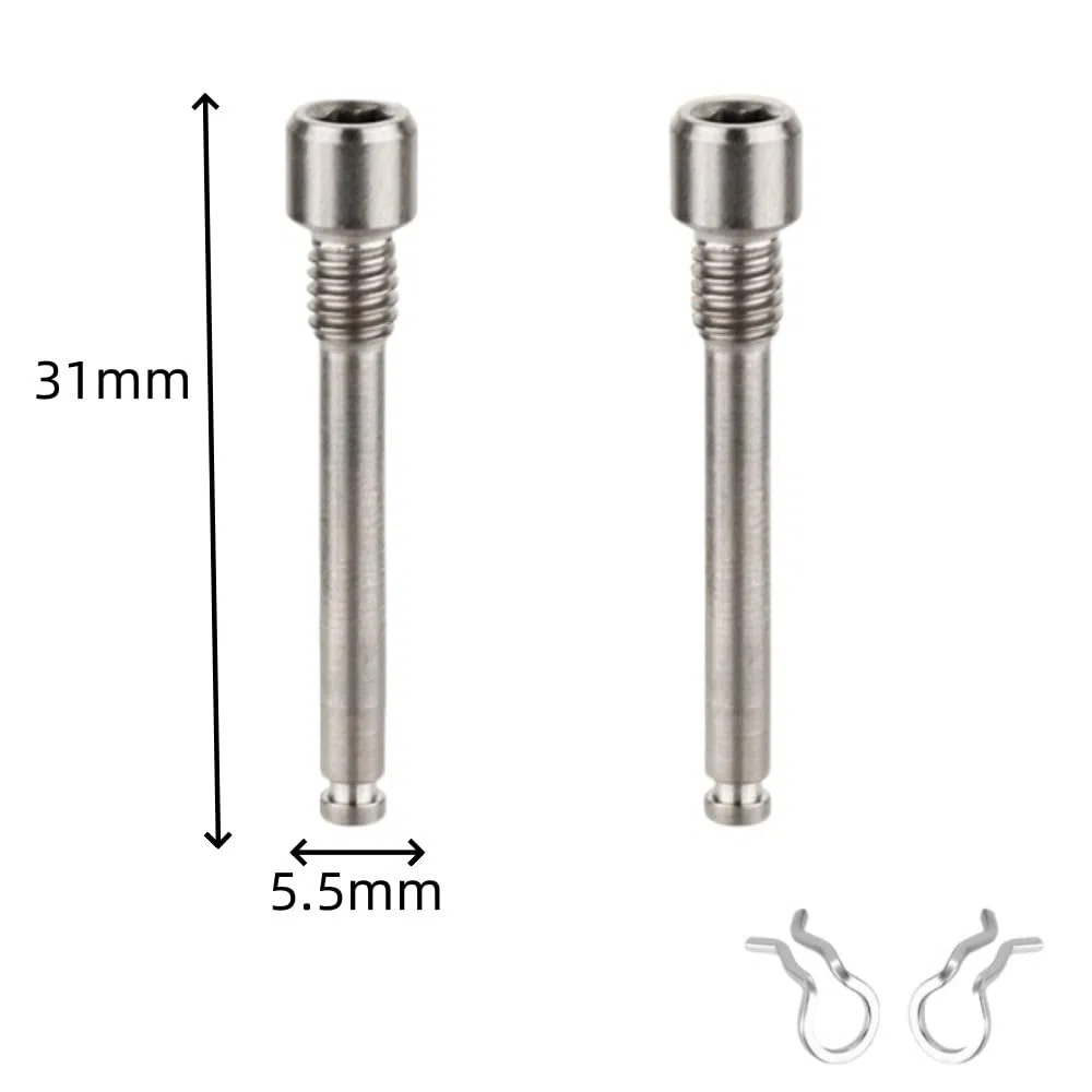 Bici Pinza Freno Vite Pastiglie Bullone, 2 Pezzi Lega di Titanio per Bicicletta Freno, Bulloni per Mountain Bike