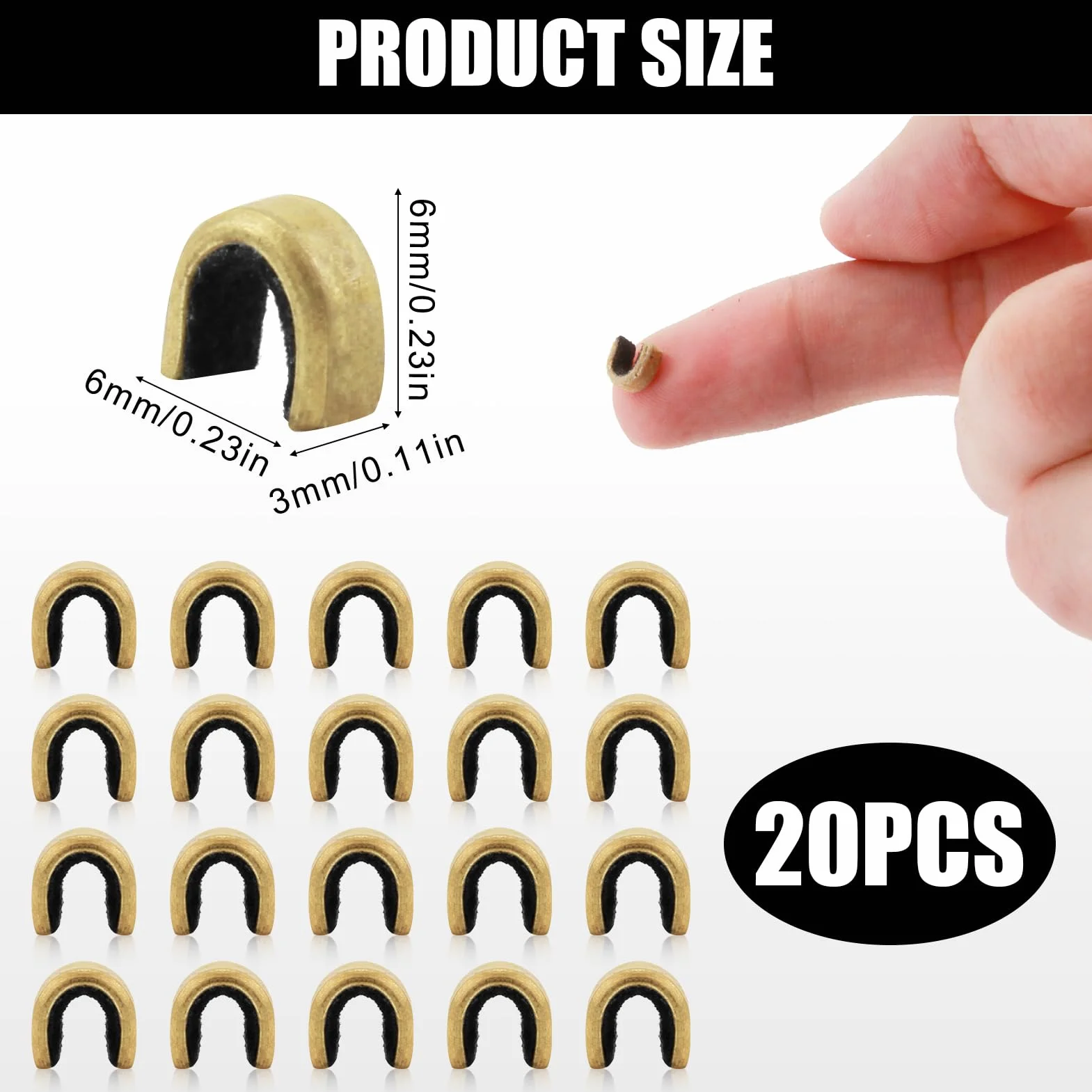 20 Pezzi Tiro con L'Arco Arco String Nock Bow String Nock Points Ottone Nocking Fibbia Clip Tiro con Arco a Punti Nock String Nocking Punti Clip con Fibbia Ad Arco per Arco Composto e Ricurvo