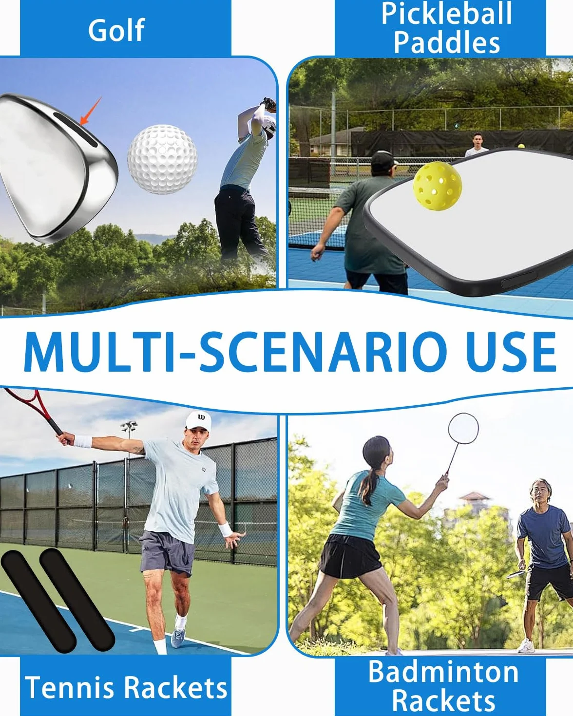 Nastro di Piombo per Racchette da Tennis, Golf, Pickleball Paddle, 5g, Protezione Bordo, Contrappeso