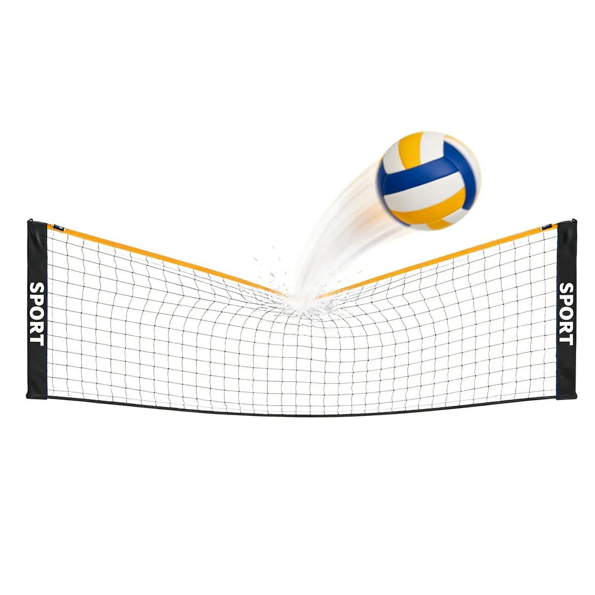 Rete Da Pallavolo Portatile Pieghevole – 3.1m/4,1 M/ 5,1 M Altezza Regolabile, Resistente Alle Intemperie. Adatta Per Badminton, Pickleball, Tennis Da Giardio Per Famiglia, Bambini, Adulti, Spiaggia