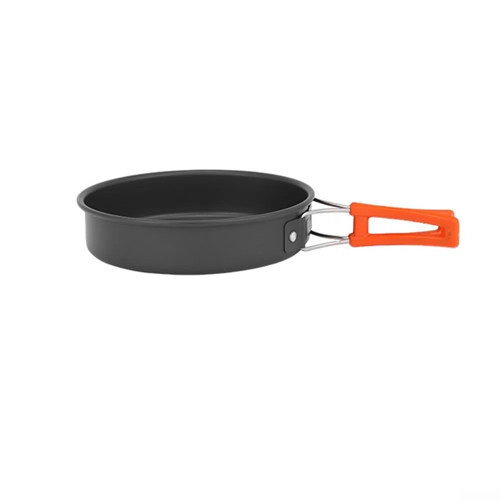 Besttoolifes Padella antiaderente in allumina con design pieghevole, perfetta per avventure in campeggio (media)