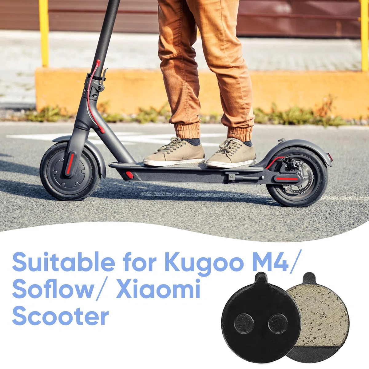 8 pezzi Pastiglie Freno per Monopattino Elettrico, Ricambi per Monopattino Elettrico, Resistenti Alle Alte Temperature, Durevoli, Adatte per Monopattini Xiaomi E e Soflow E