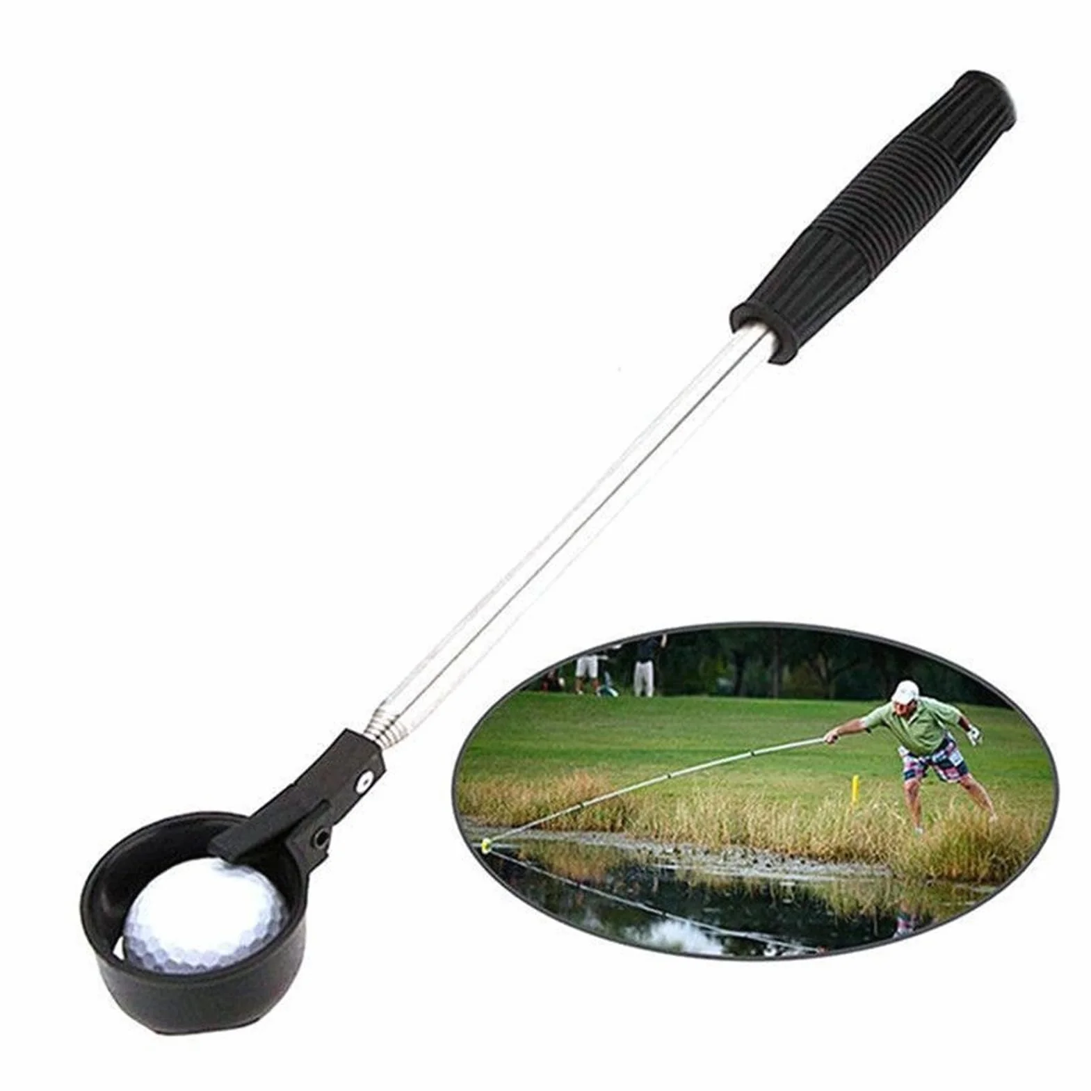Generico Golf Ball Retriever Heavy Duty Telescopic Grabber Tool Water Reach Accessory Outdoor Sports Equipment Long Distance Retrieval Aid