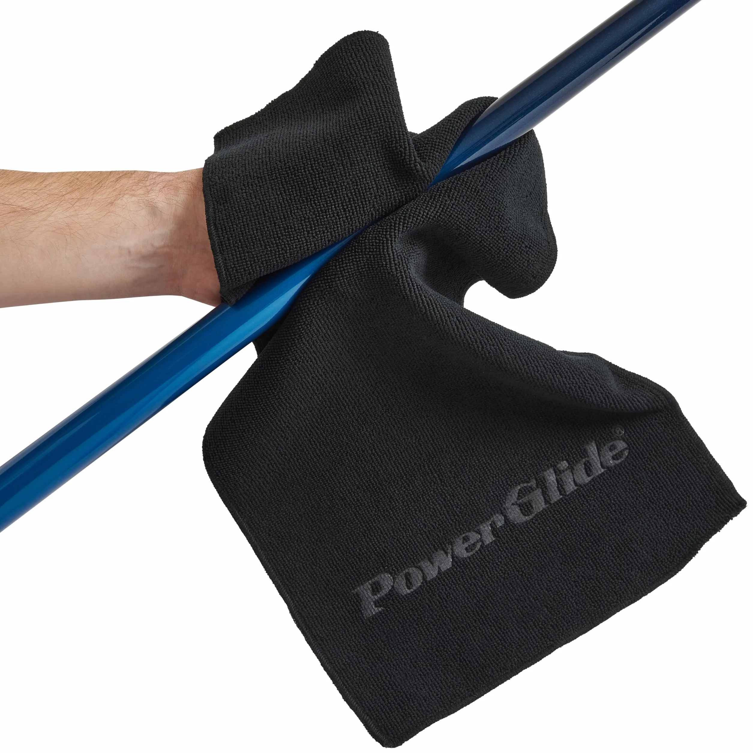 POWERGLIDE Asciugamano in microfibra per stecca da biliardo, rimuove grasso e sporco dalla stecca, adatto per stecche da biliardo e snooker, 49 x 25 cm