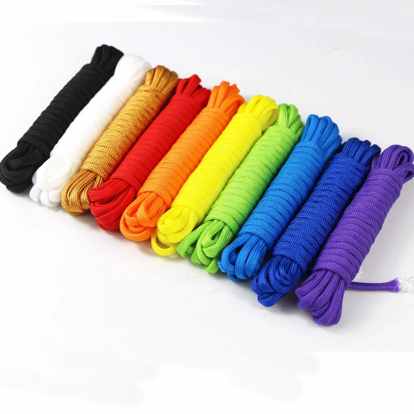 Kit per bracciali Paracord 10 Pezzi Corda da Paracadute per Sopravvivenza Fai da Te Outdoor Camping