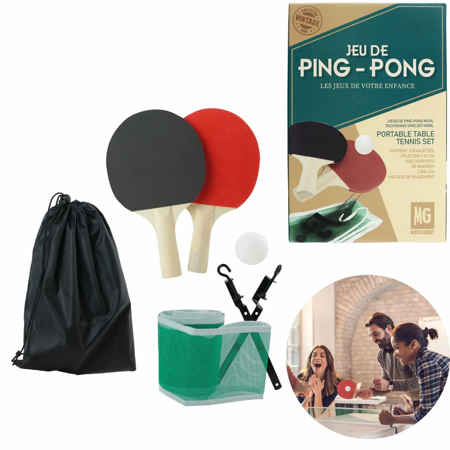 Mister Gadget mg3072 Juego de Ping Pong Mobile