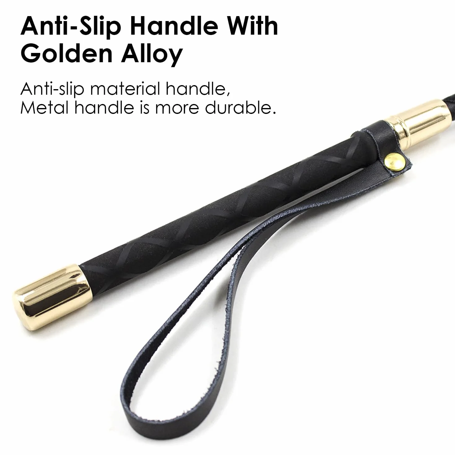 1 frusta da equitazione in pelle nera con manico antiscivolo, frusta da equitazione con manico in gel, accessori da equitazione, frusta da equitazione, accessori per giochi di ruolo