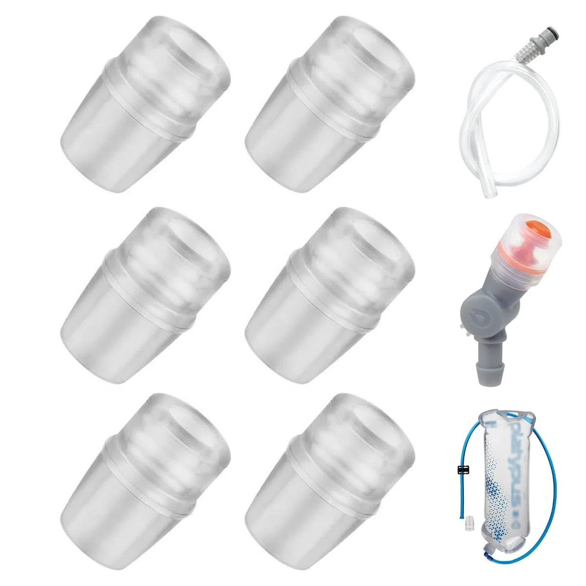 Guaina di ricambio per valvola di abboccata per Osprey, confezione da 6 pezzi, in silicone, bocchino senza BPA, compatibile con serbatoi Hydrapak e Camelbak, valvola a prova di perdite per escursioni