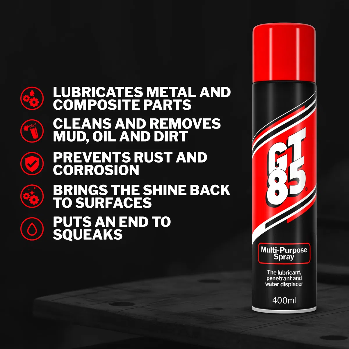 GT85 Lubrificante spray con PTFE, 400 ml