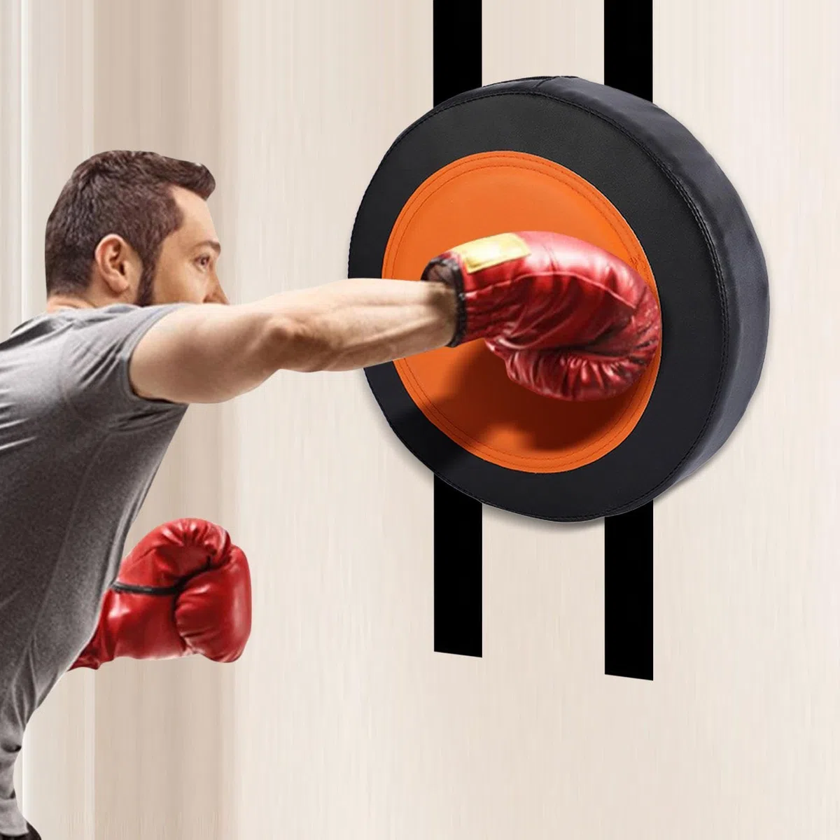 Punzonatura da parete | Wall Target Punch PU Leather Wall Fighting Pad - Attrezzatura per il fitness regolabile in altezza per arti marziali, Taekwondo