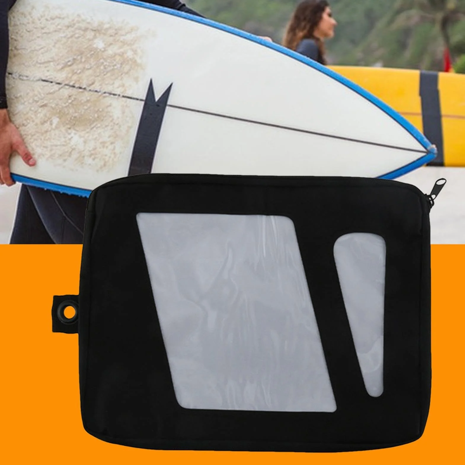 Custodia impermeabile per pinne da surf, borsa da viaggio porta pinne organizer