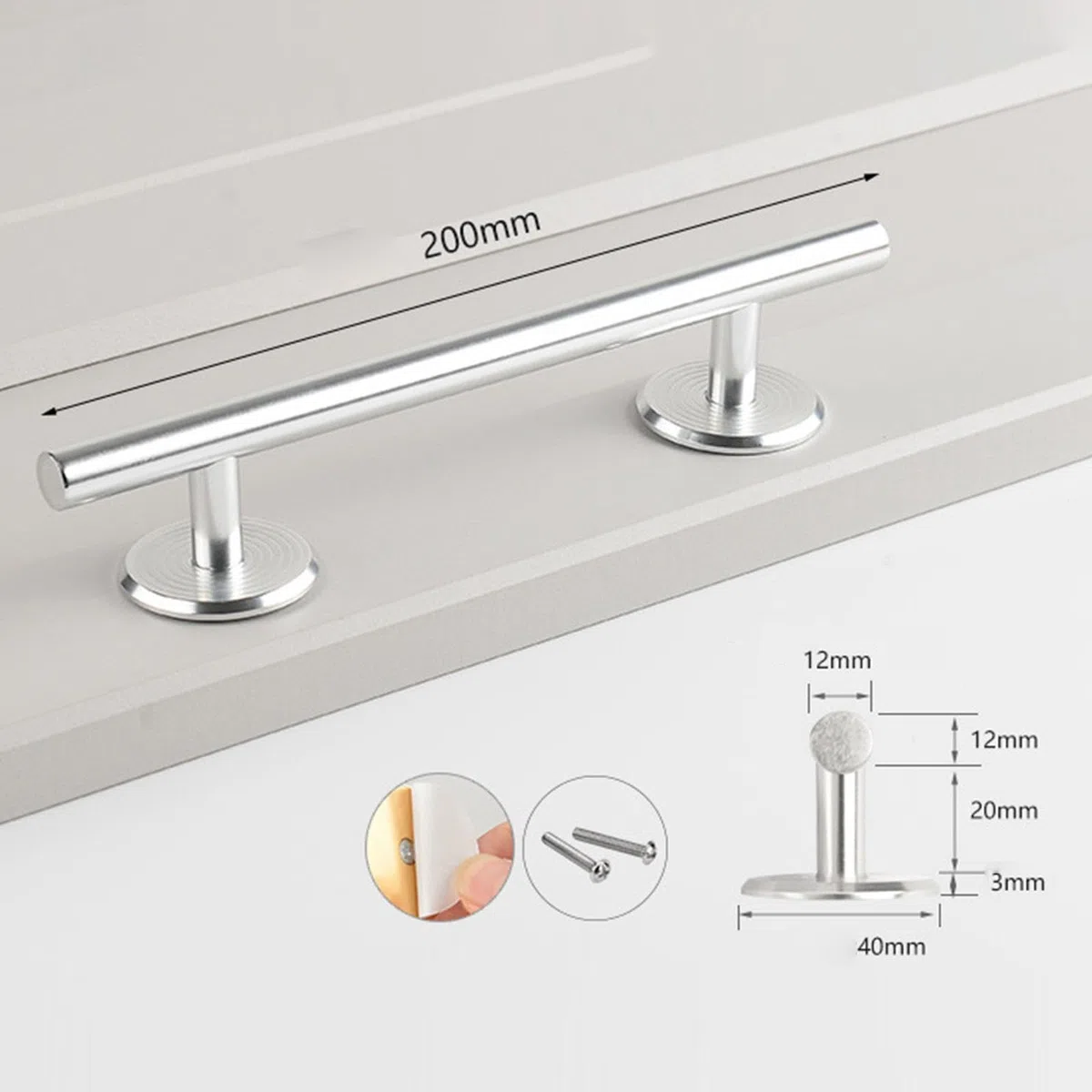 Fingerboards Rail Mini Finger Skateboard Rail Costruzione Robusta in Metallo Superficie Scorrevole Lega di Alluminio Accessorio Professionale Adatto a, Argento Rotondo