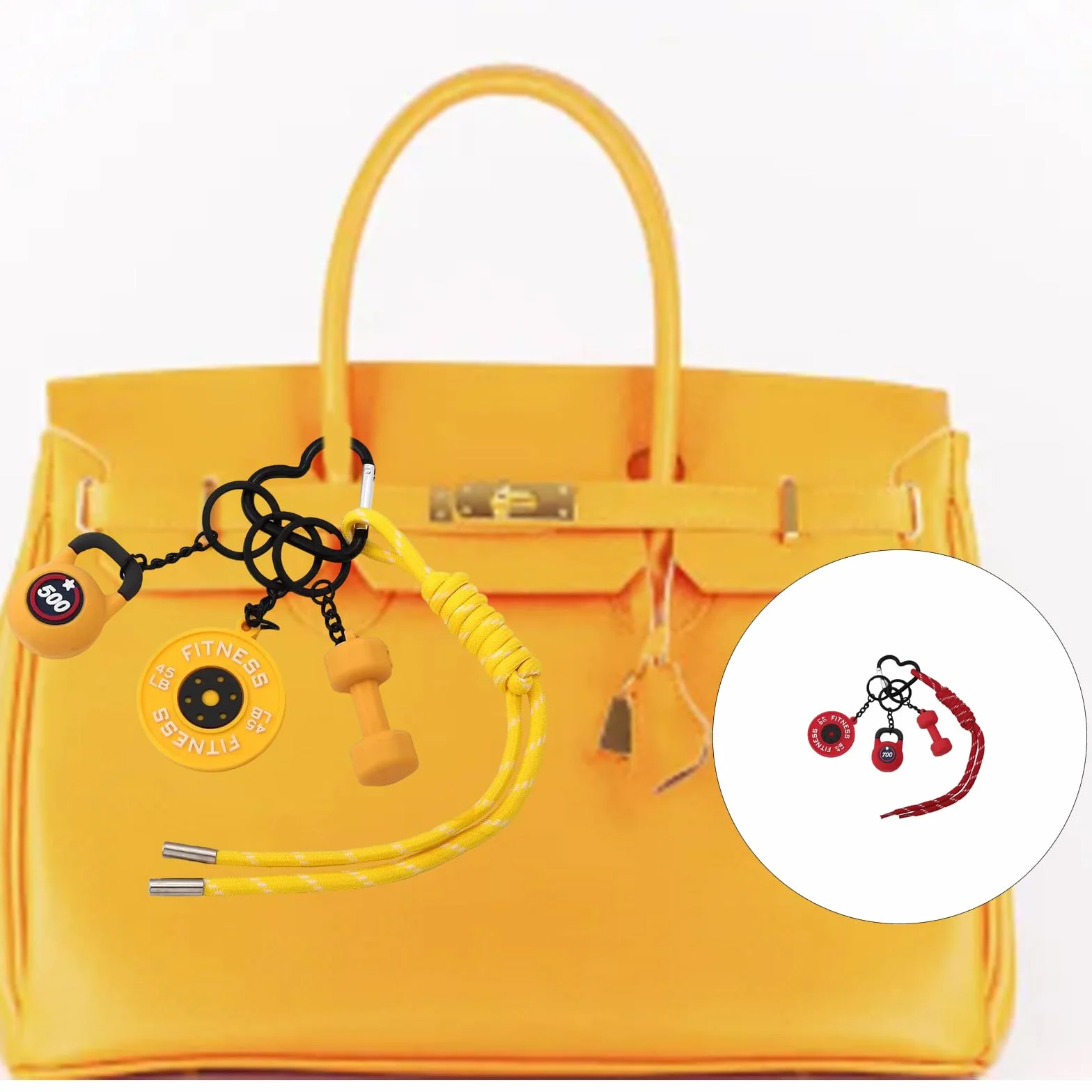 Stile Atletico Supporto Premium PVC Bag Charm per Organizzazione Attrezzature Sportive