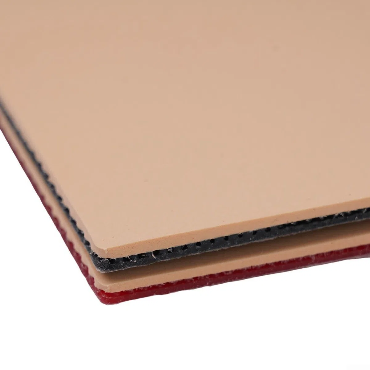 Besttoolifes Set di fogli di gomma per racchetta da ping pong, copertura di ricambio professionale ad alta velocità di controllo, spessore 2,1 mm, confezione da 2, rosso, nero e rosso