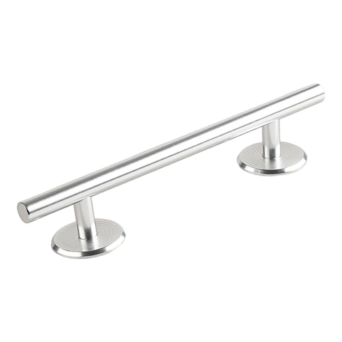 Fingerboards Rail Mini Finger Skateboard Rail Costruzione Robusta in Metallo Superficie Scorrevole Lega di Alluminio Accessorio Professionale Adatto a, Argento Rotondo