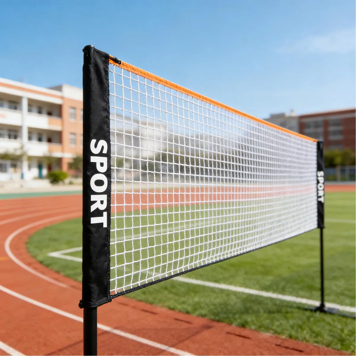 Rete Da Pallavolo Portatile Pieghevole – 3.1m/4,1 M/ 5,1 M Altezza Regolabile, Resistente Alle Intemperie. Adatta Per Badminton, Pickleball, Tennis Da Giardio Per Famiglia, Bambini, Adulti, Spiaggia