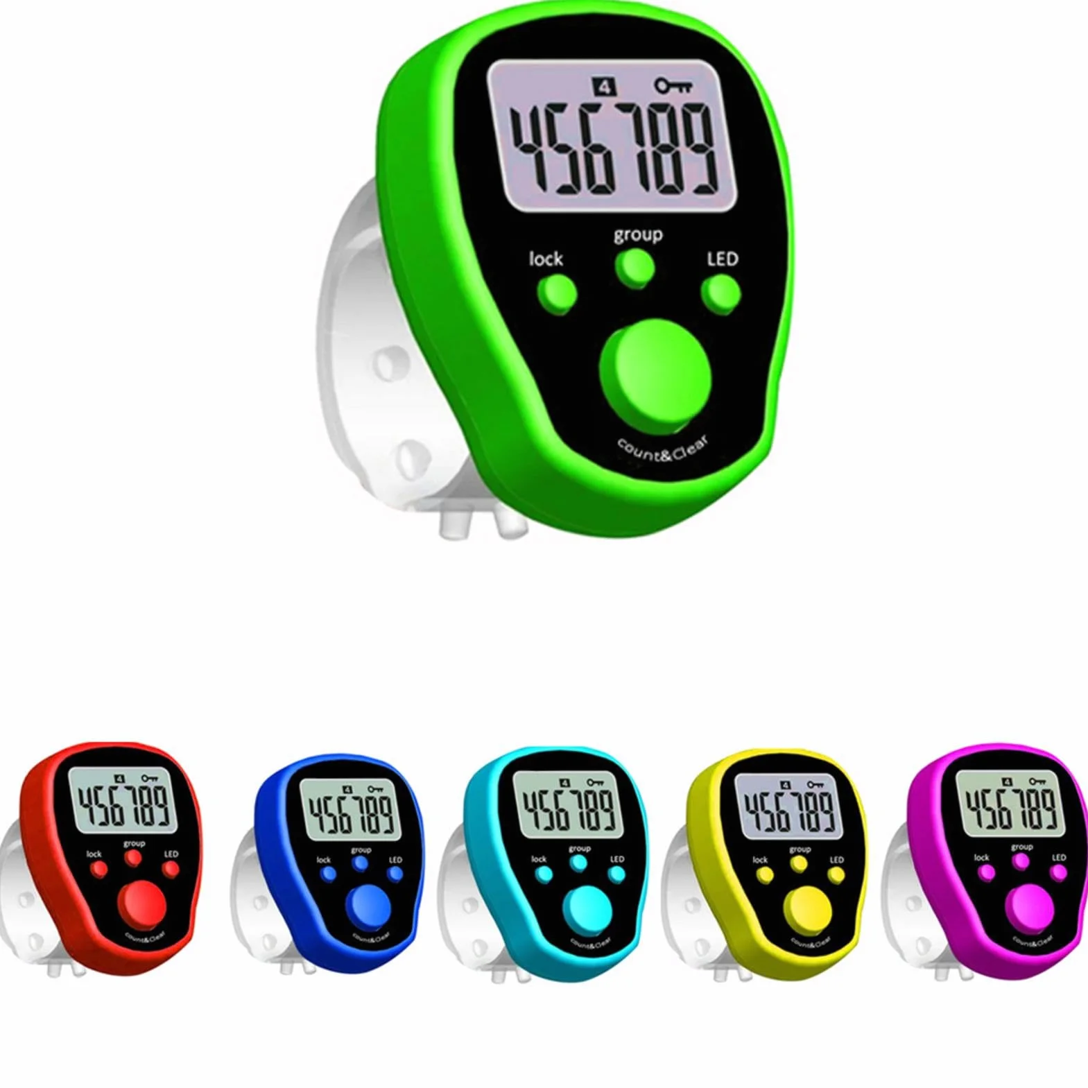 Contatore Digitale LED Portatile per Giri, Sportivo per Nuoto Corsa Ciclismo, Manuale Accurato per Fitness