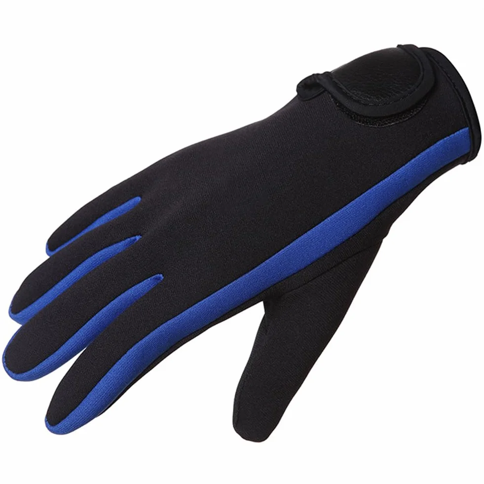 Guanti da muta da 3 mm, in neoprene, antiscivolo, termici, con cinturino da polso regolabile, per uomini, donne, adolescenti, immersioni, snorkeling, kayak, nuoto, surf, pagaia, vela, pesca, sport