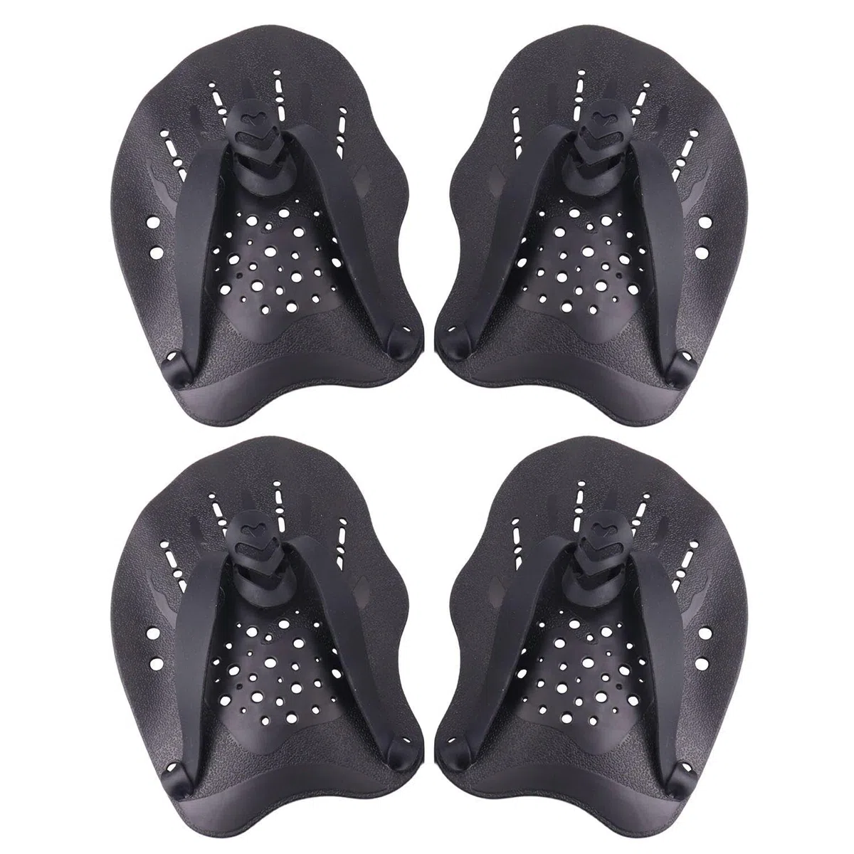 2 Paia Racchette da Nuoto, Racchette da Nuoto in Silicone, Racchette da Nuoto per Allenamento, Racchette da Nuoto per Surf, Racchette da Nuoto Regolabili, Ausili per Il Nuoto con Pinne