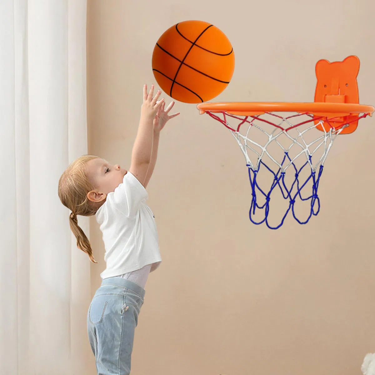 Generico Palla Basket Silenziosa Misurare 5, Silent Basketball In Schiuma Morbida Indoor, Pallacanestro Da Dribbling Silenziosa, Pallacanestro Da Allenamento Silenziosas Per Bambini E Adulti