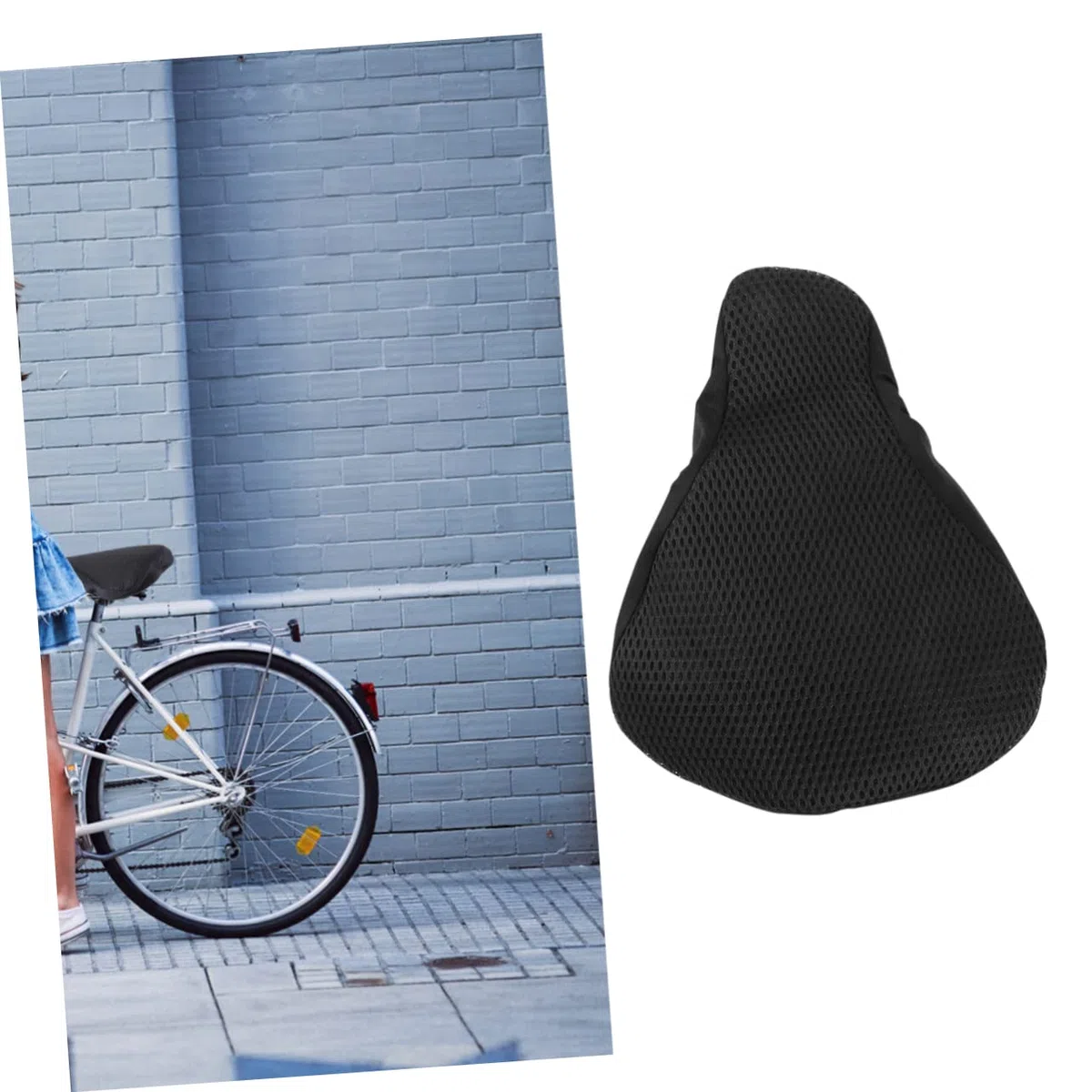 Coprisella Imbottito per Bici Ragazzo Ragazza Spugna e Traspirante, Protezione Sole per Bici Nero Adatto per Ciclismo All'aperto
