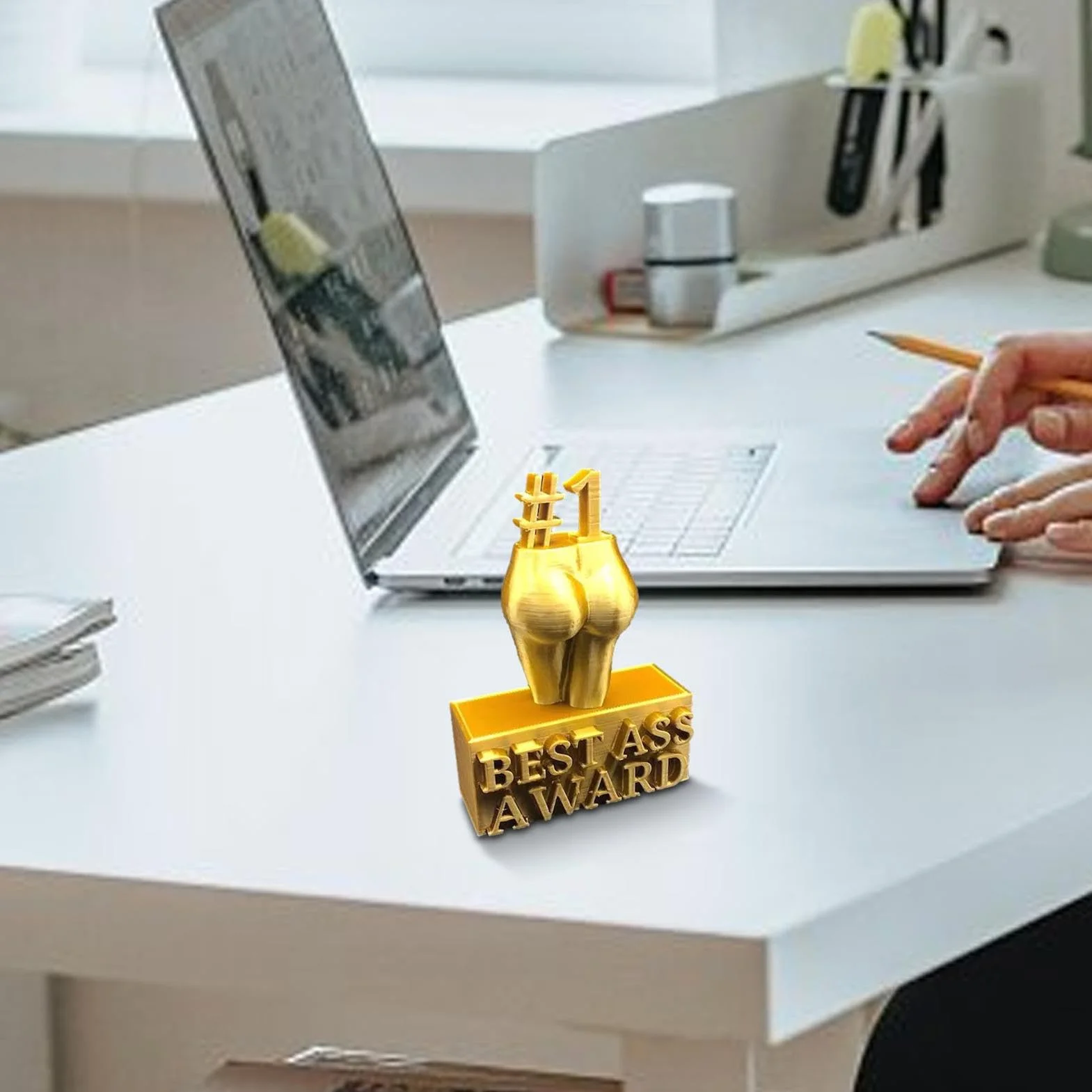 Pre-mio per il miglior culo | Miglior ornamento trofeo in resina d'oro per il culo | Divertente statua in resina trofeo, Trofeo novità per la casa, la decorazione della statua del desktop 'ufficio