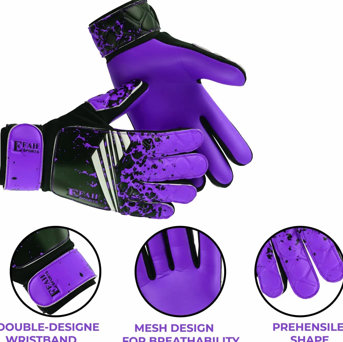 Guanti da portiere calcio ragazzi bambini palmo super grip