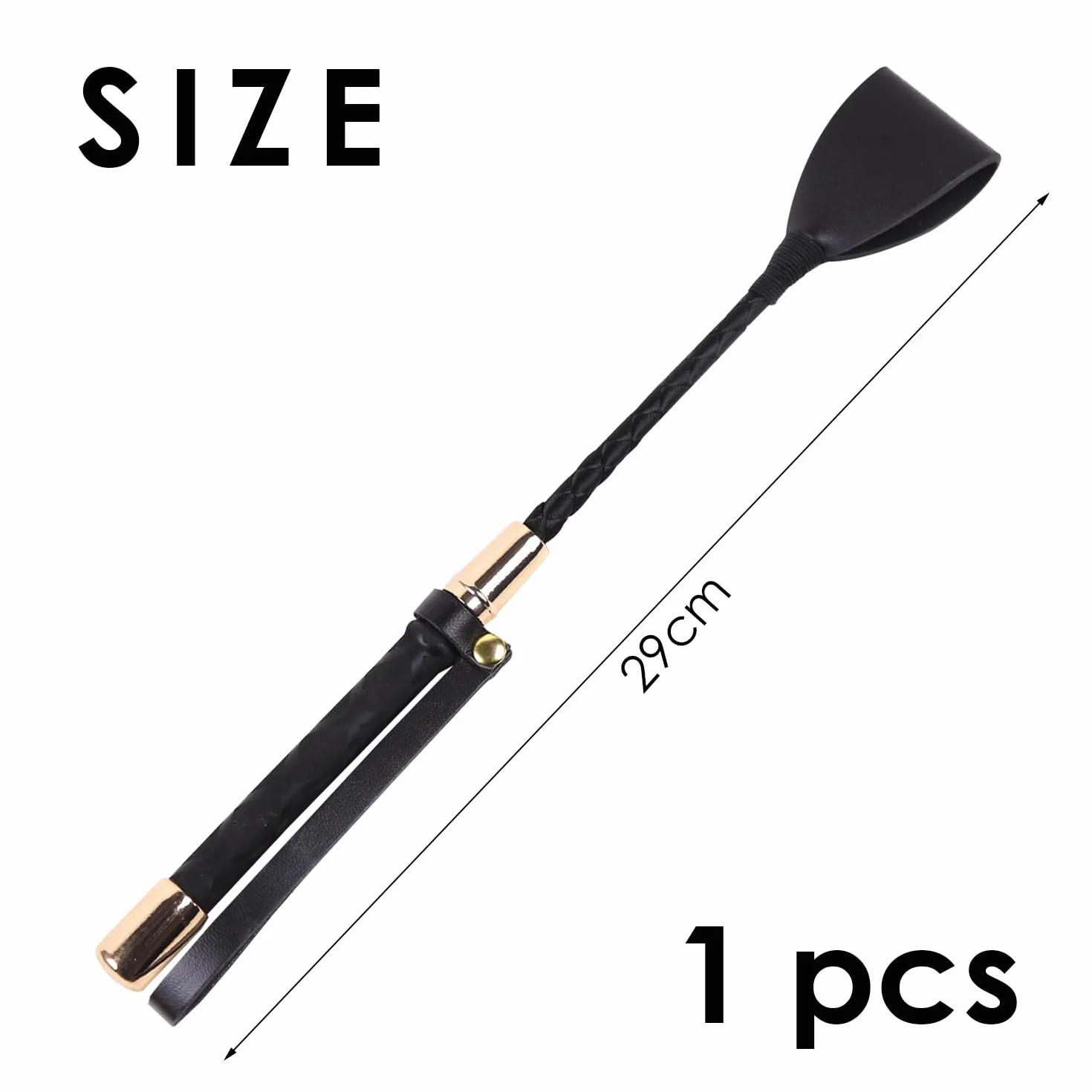 1 frusta da equitazione in pelle nera con manico antiscivolo, frusta da equitazione con manico in gel, accessori da equitazione, frusta da equitazione, accessori per giochi di ruolo