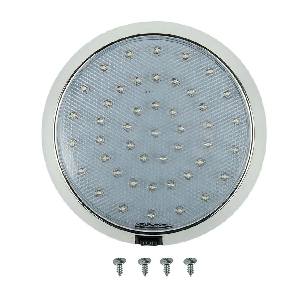 Luce Soffitto 12V 46 LED auto caravan interne ON/OFF - Luci per camper, roulotte, rimorchi, barche, veicoli marini