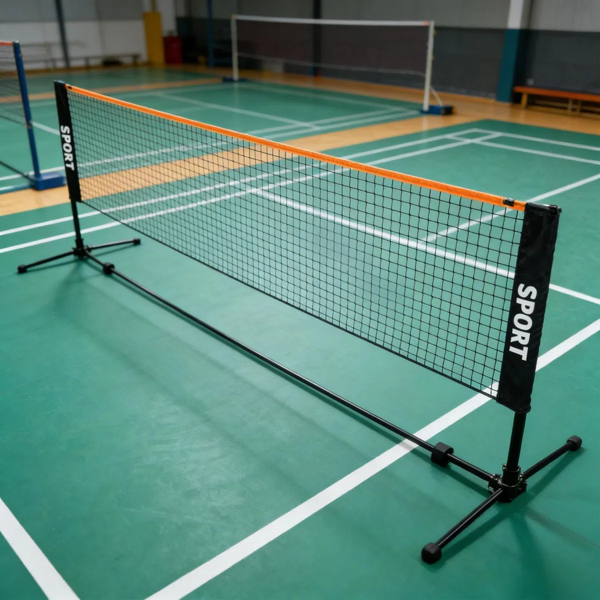 Rete Da Pallavolo Portatile Pieghevole – 3.1m/4,1 M/ 5,1 M Altezza Regolabile, Resistente Alle Intemperie. Adatta Per Badminton, Pickleball, Tennis Da Giardio Per Famiglia, Bambini, Adulti, Spiaggia
