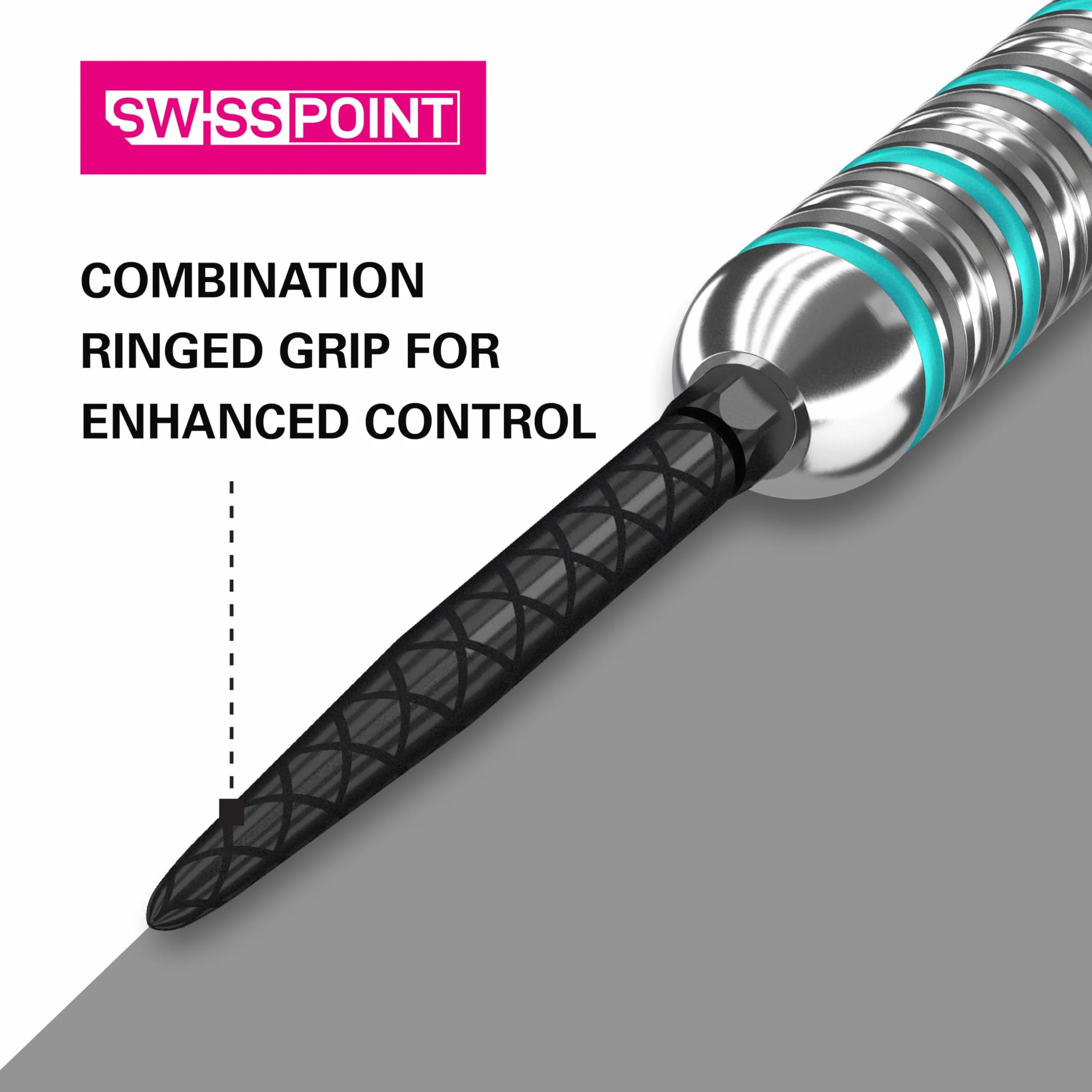 Target Darts Swiss Points, Punte per Freccette Diamond PRO Swiss Point (Set di 3 Punte) Cambio di Punte per Freccette, Accessori per Freccette Professionali
