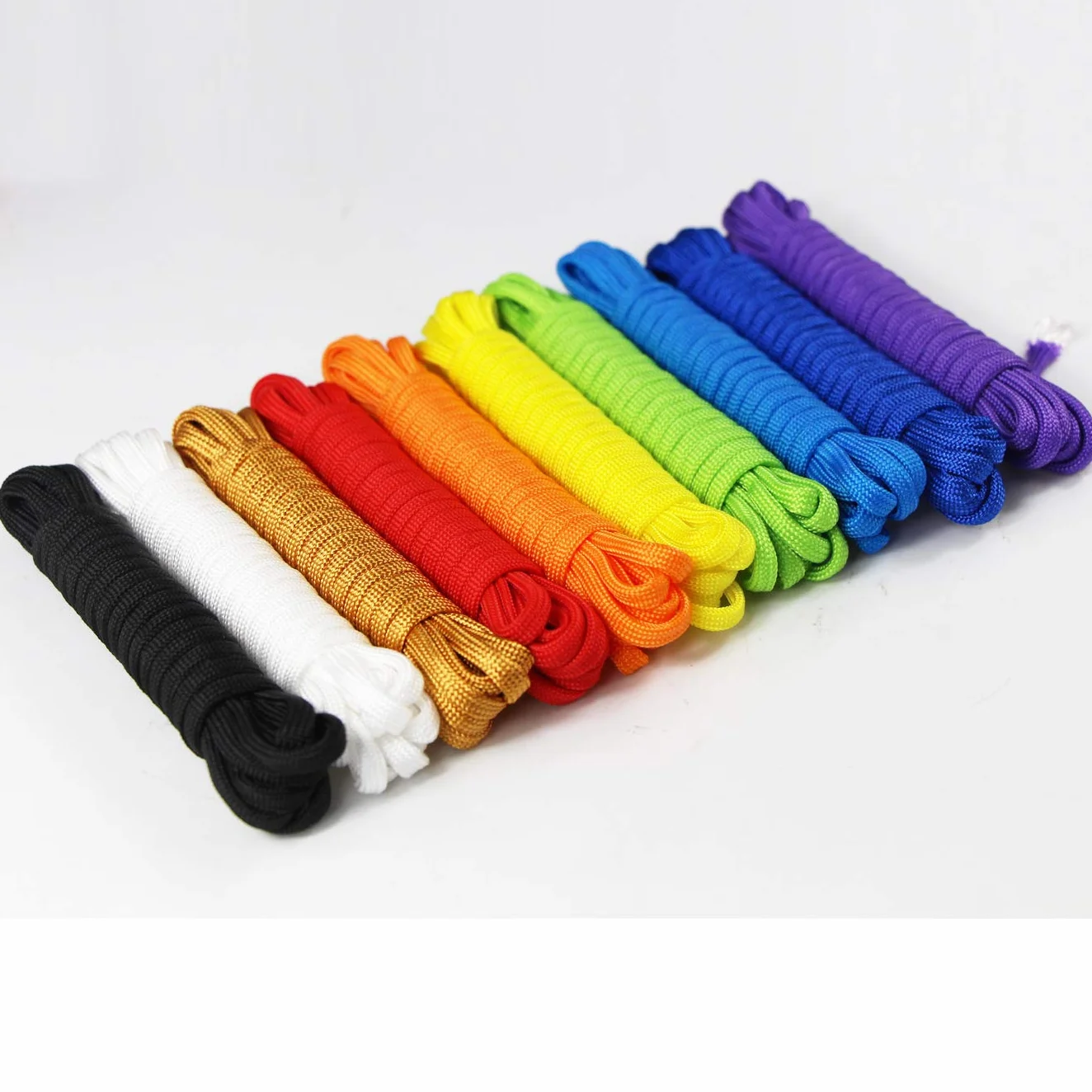 Kit per bracciali Paracord 10 Pezzi Corda da Paracadute per Sopravvivenza Fai da Te Outdoor Camping