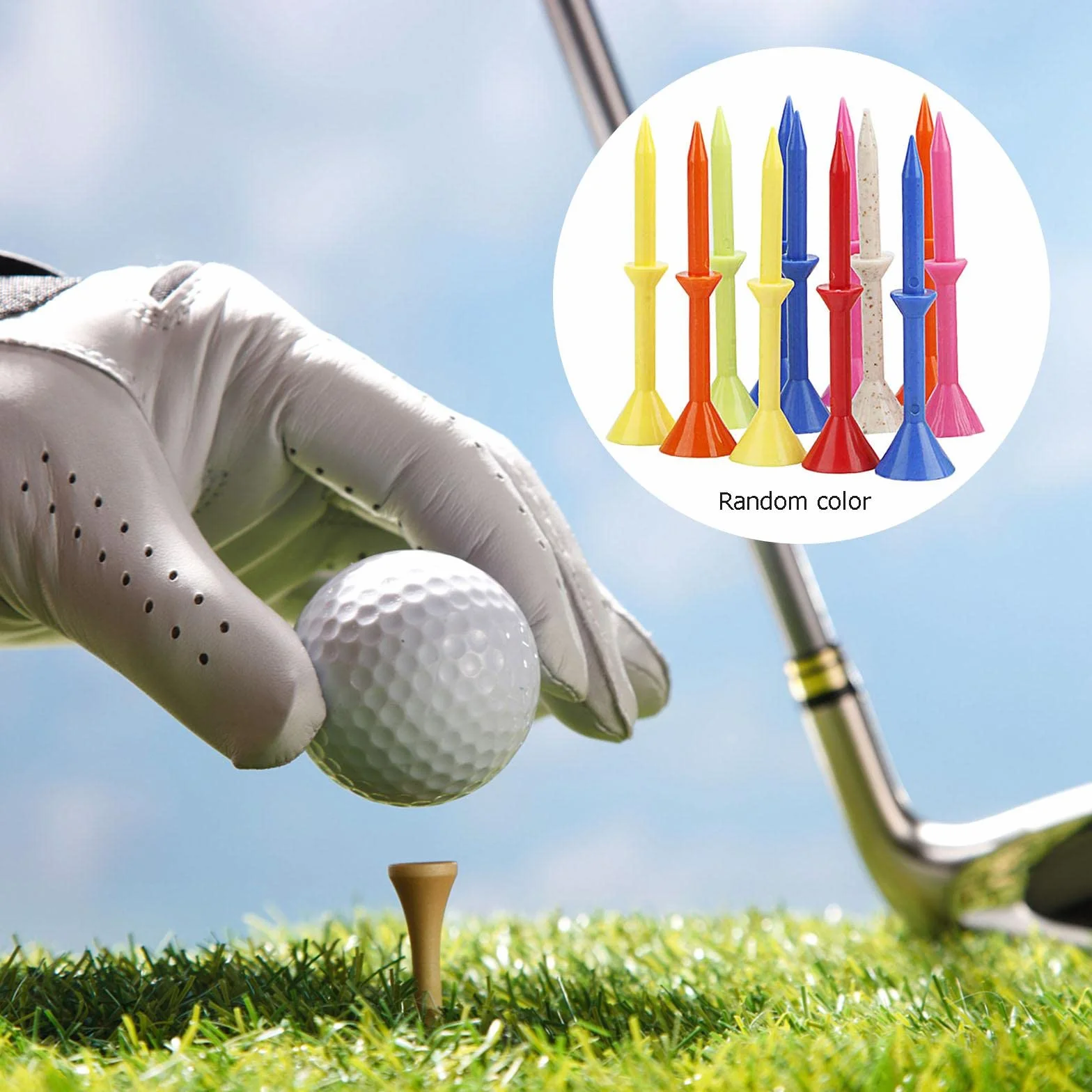Profesjonalny tee do golfa w klinie plastikowy 12x Range 83mm