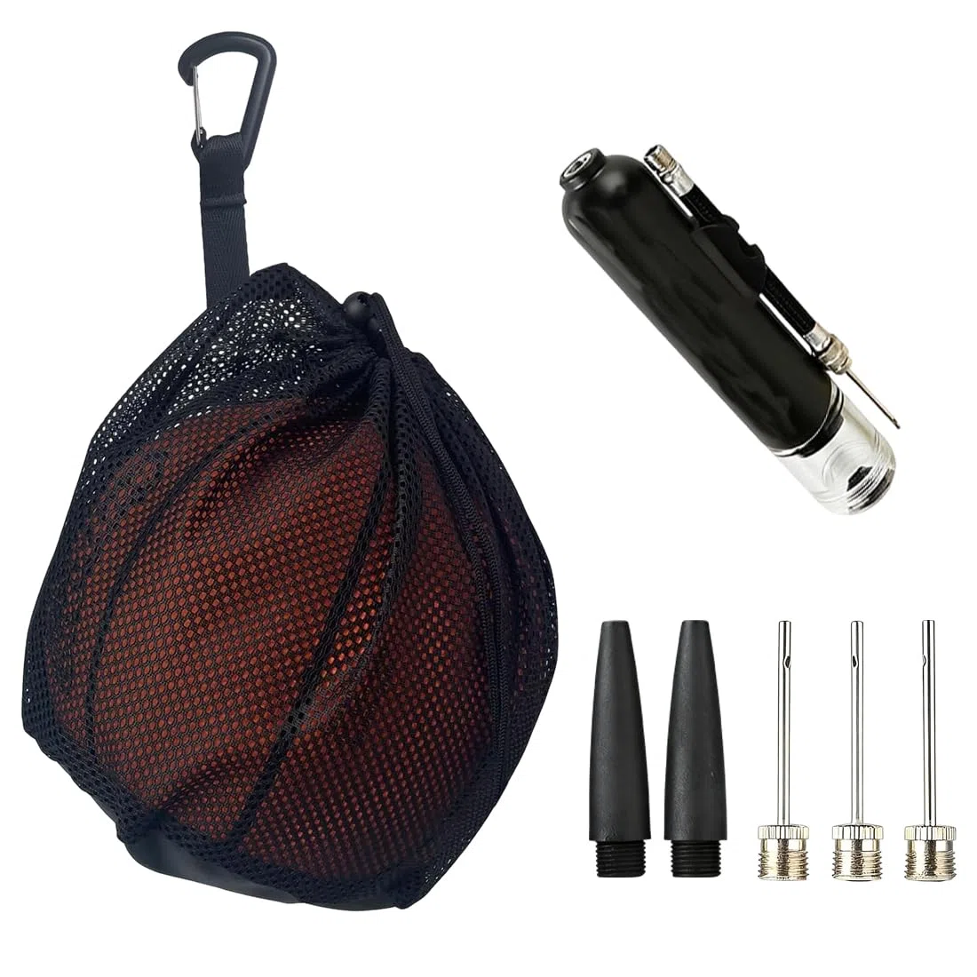Wilson Borsa Per Palloni, Pompa Dell'Aria, Borsa Da Basket Con Cavo, Zaino Per Palla Portatile, Borsa Da Basket Basketball Mains Borse, Ball Sack, Accessori Per Palla Portatile Da Tennis
