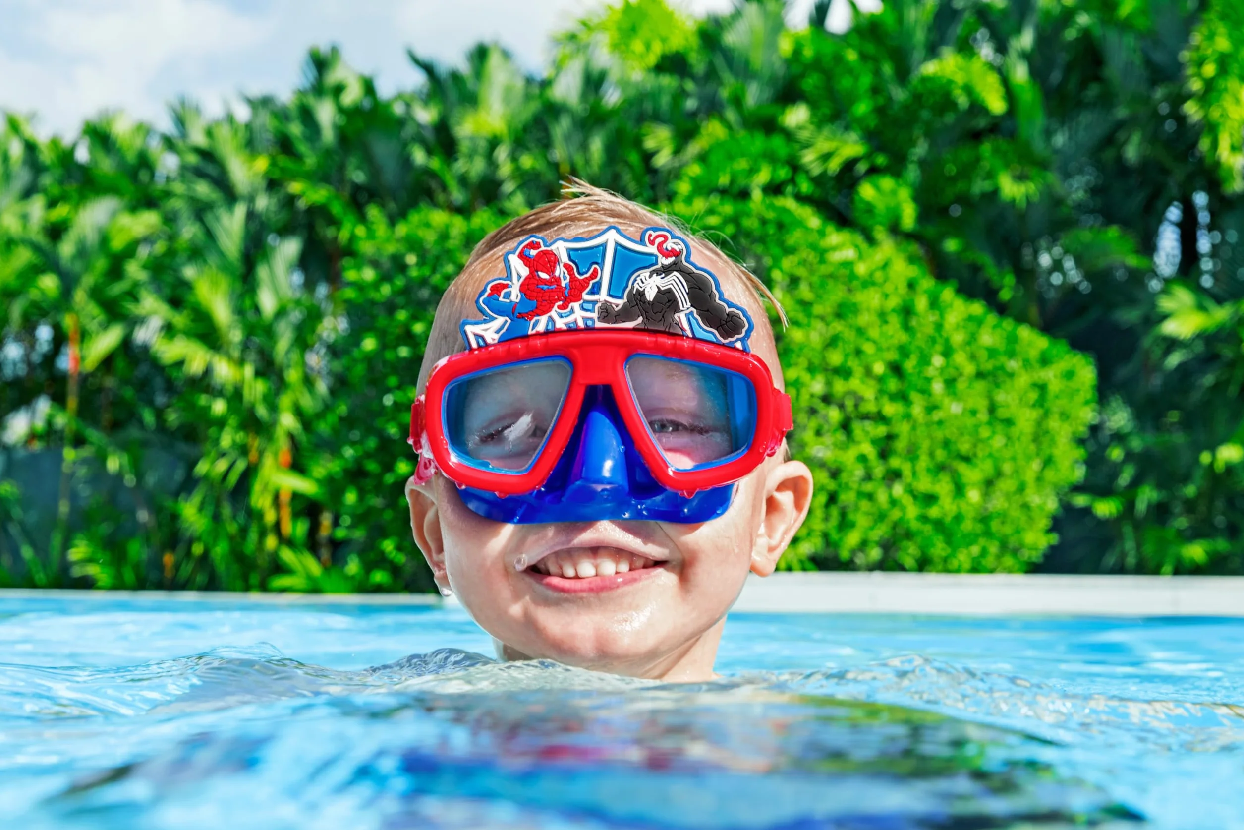 Bestway Maschera da nuoto per bambini Spider-Man Marvel 3 anni+