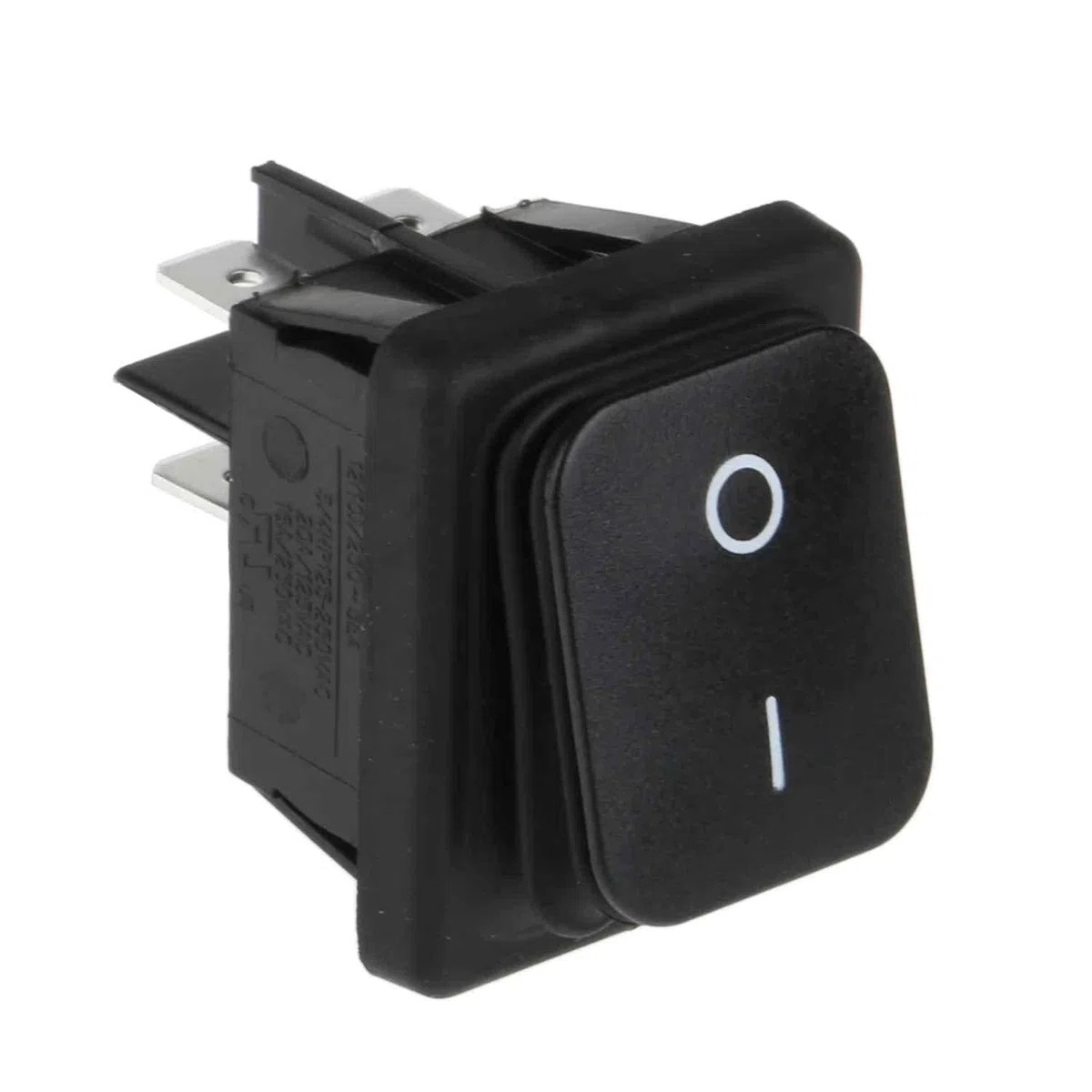 AUTOZOCO Interruttore a bilanciere impermeabile, interruttore a 2 posizioni, interruttore a 4 vie, IP67, ON-OFF DPST, 16 A 250 VAC / 20 A 125 VAC, nero